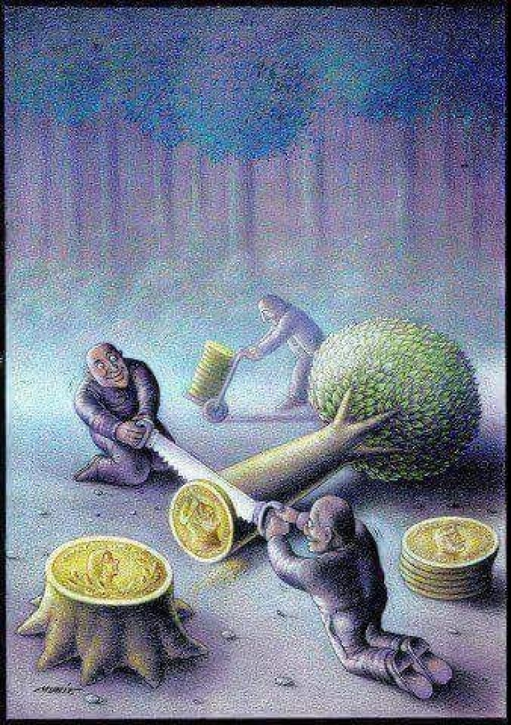 Illustration de l'article : These 15 drawings perfectly expose the modern world and its many excesses!