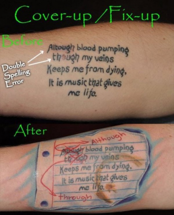 Illustration de l'article : Top 8 tattoo fails that were covered up the best! The work of a true artist!