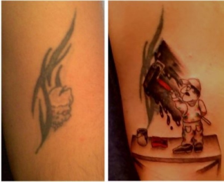 Illustration de l'article : Top 8 tattoo fails that were covered up the best! The work of a true artist!