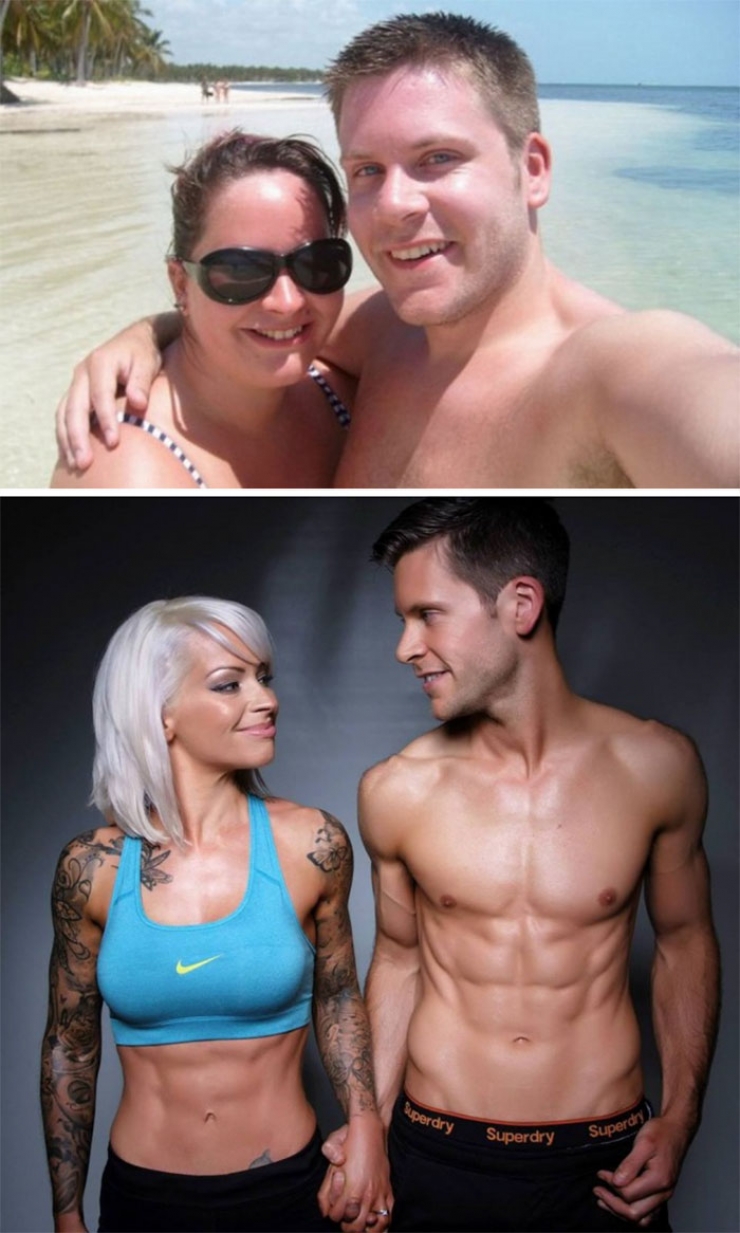 Illustration de l'article : Before and After: 15 couples who decided to lose weight together... It's inspiring!