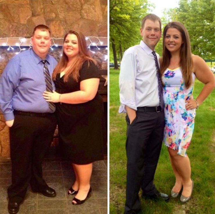 Illustration de l'article : Before and After: 15 couples who decided to lose weight together... It's inspiring!