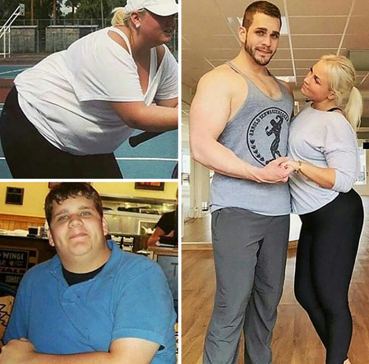 Illustration de l'article : Before and After: 15 couples who decided to lose weight together... It's inspiring!