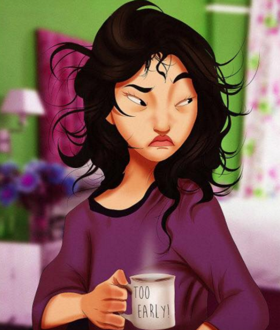 Illustration de l'article : 9 Disney princesses when they wake up!