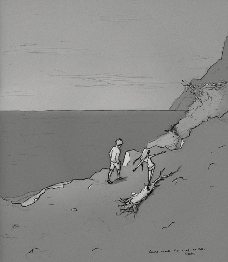 Illustration de l'article : Every day for a year, he drew each day spent with his wife...A couple's life illustrated with passion!