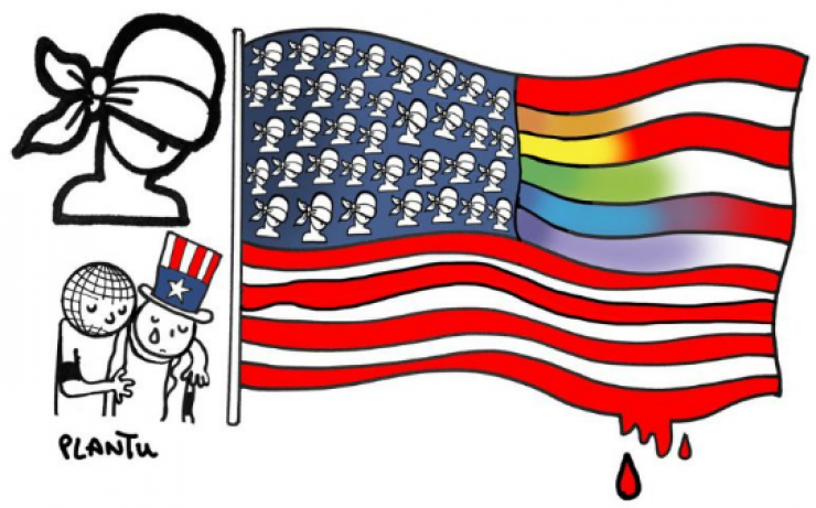 Illustration de l'article : 15 drawings honoring the victims of the attack in Orlando