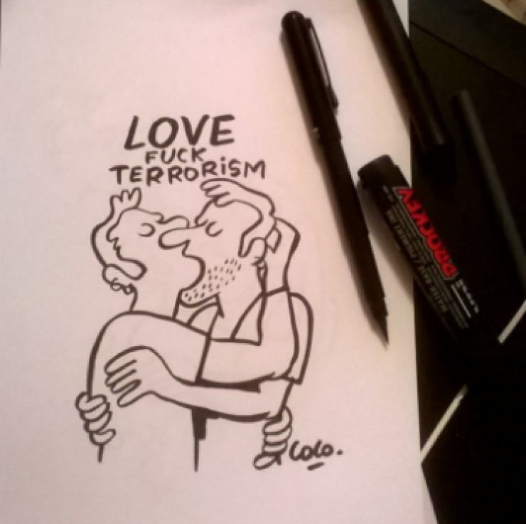 Illustration de l'article : 15 drawings honoring the victims of the attack in Orlando