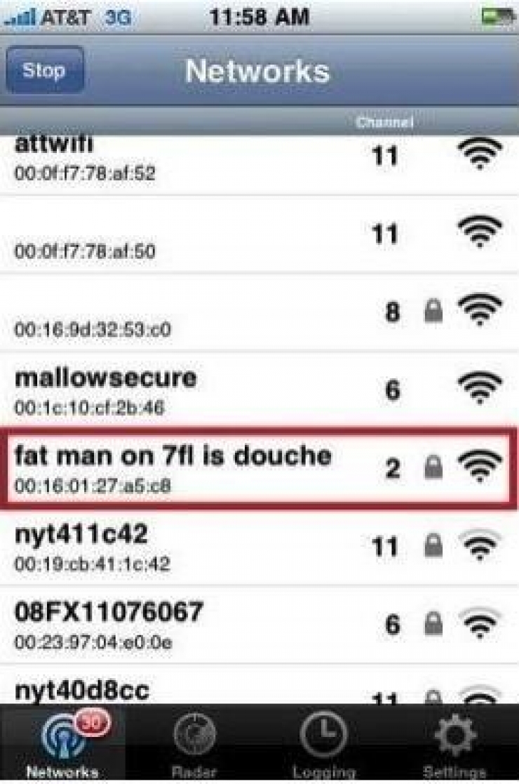 Illustration de l'article : When the WiFi name becomes a massive weapon of war between neighbors... 22 photos !
