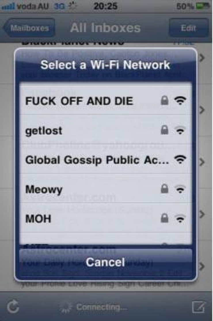 Illustration de l'article : When the WiFi name becomes a massive weapon of war between neighbors... 22 photos !