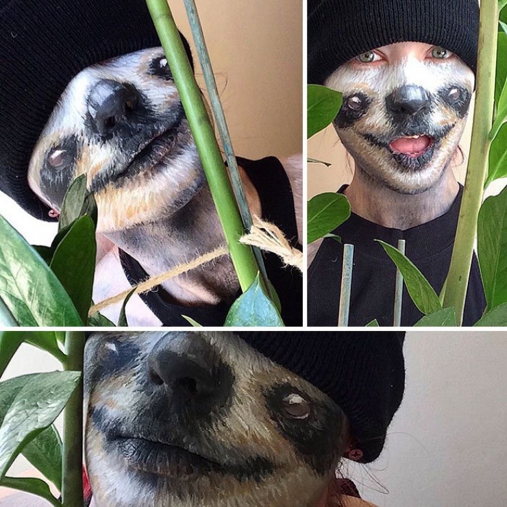 Illustration de l'article : 30 faces for the same person! This young lady’s surreal makeup is awesome!