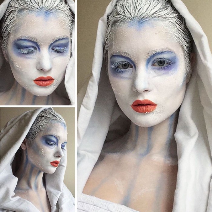 Illustration de l'article : 30 faces for the same person! This young lady’s surreal makeup is awesome!