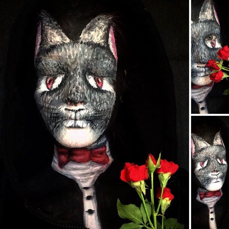 Illustration de l'article : 30 faces for the same person! This young lady’s surreal makeup is awesome!