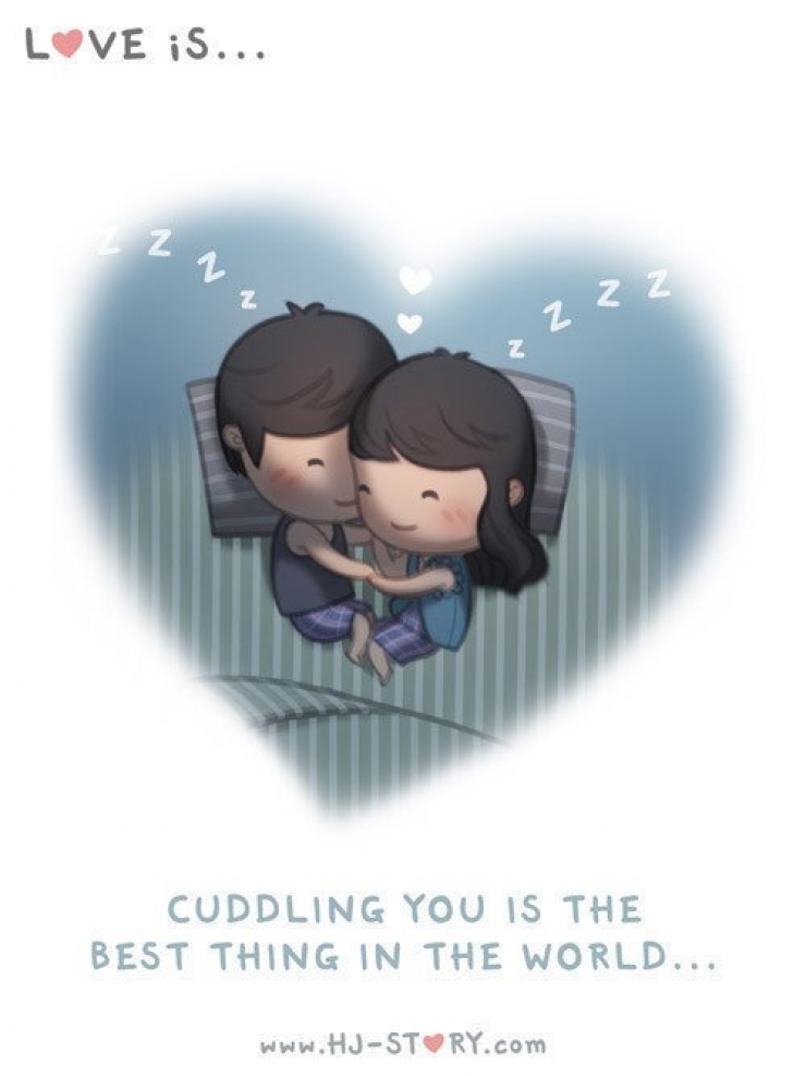 Illustration de l'article : He created these 28 illustrations to show his love for his wife... It's adorable!