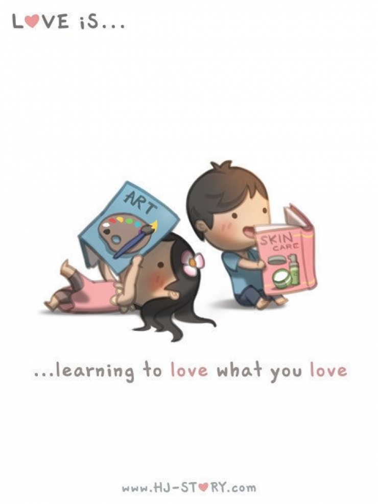 Illustration de l'article : He created these 28 illustrations to show his love for his wife... It's adorable!