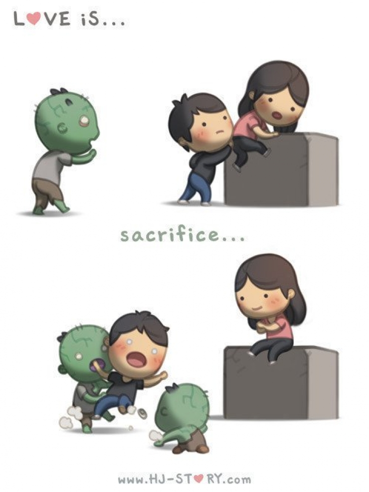 Illustration de l'article : He created these 28 illustrations to show his love for his wife... It's adorable!