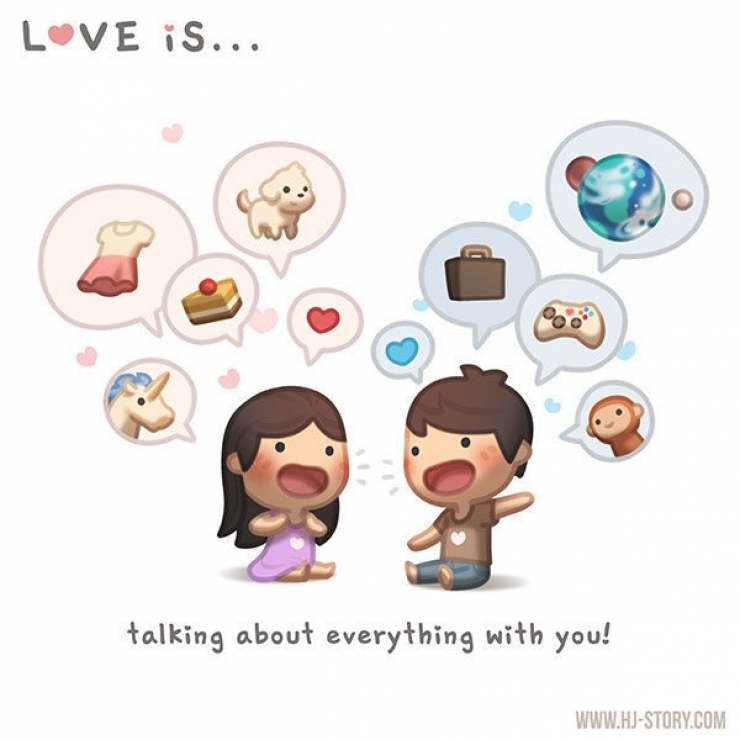 Illustration de l'article : He created these 28 illustrations to show his love for his wife... It's adorable!