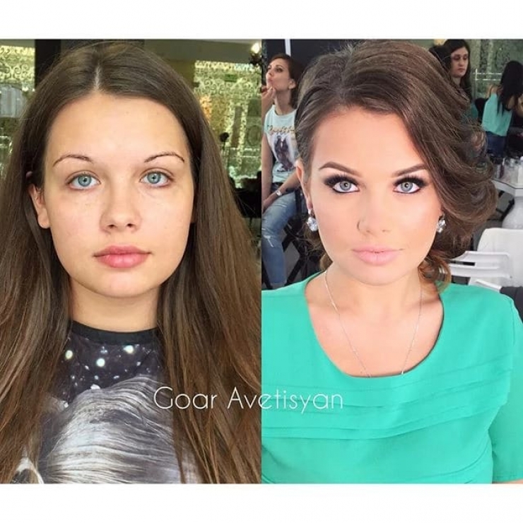 Illustration de l'article : The power of makeup in a new series of before/after photos by Goar Avetisyan!