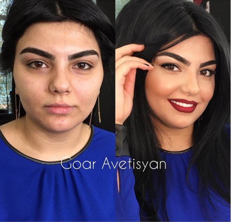 Illustration de l'article : The power of makeup in a new series of before/after photos by Goar Avetisyan!