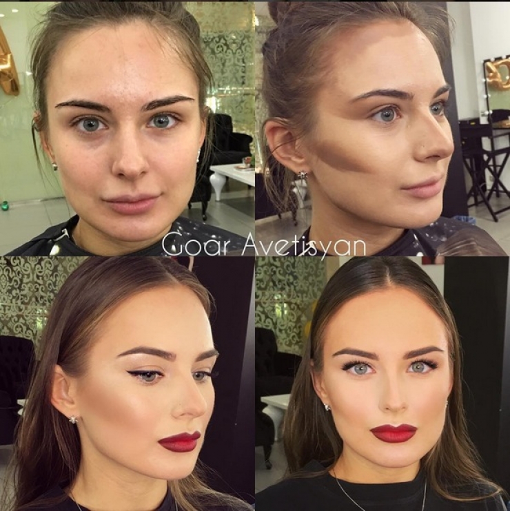 Illustration de l'article : The power of makeup in a new series of before/after photos by Goar Avetisyan!