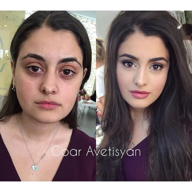 Illustration de l'article : The power of makeup in a new series of before/after photos by Goar Avetisyan!