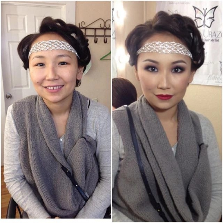 Illustration de l'article : The power of makeup in a new series of before/after photos by Goar Avetisyan!