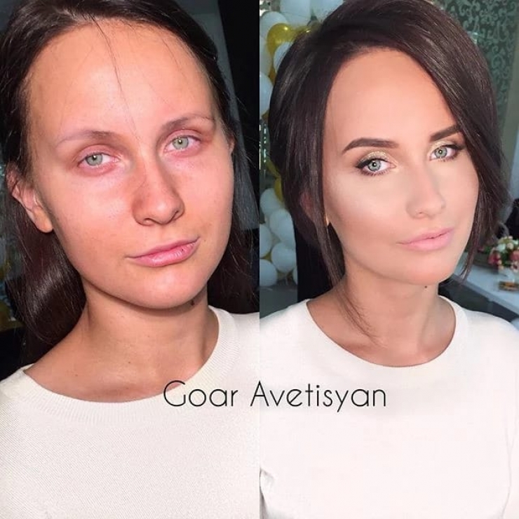 Illustration de l'article : The power of makeup in a new series of before/after photos by Goar Avetisyan!