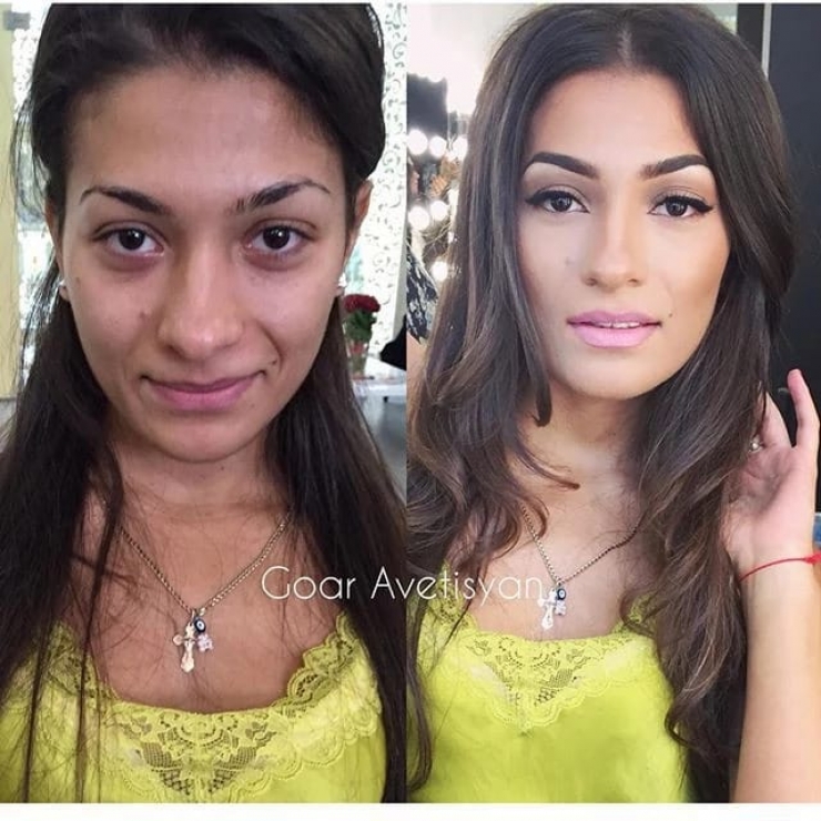 Illustration de l'article : The power of makeup in a new series of before/after photos by Goar Avetisyan!