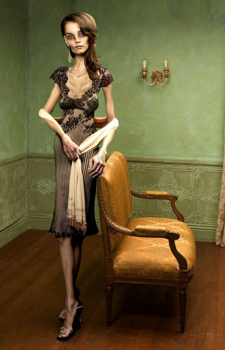 Illustration de l'article : Celebrities are Photoshopped to educate readers about anorexia!