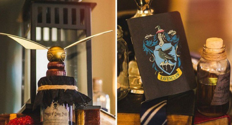 Illustration de l'article : Being big fans of Harry Potter, this couple absolutely wanted a magical wedding!
