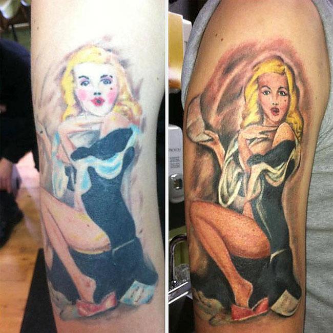 Переделанные тату фото Of these 51 tattoo fails, which ones were covered up the best?