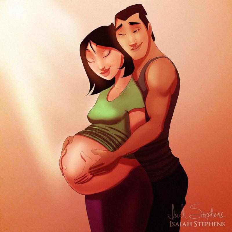 Illustration de l'article : 10 Disney princesses imagined as moms and moms-to-be! Which ones are the most adorable?