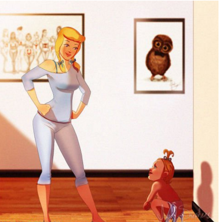 Illustration de l'article : 10 Disney princesses imagined as moms and moms-to-be! Which ones are the most adorable?