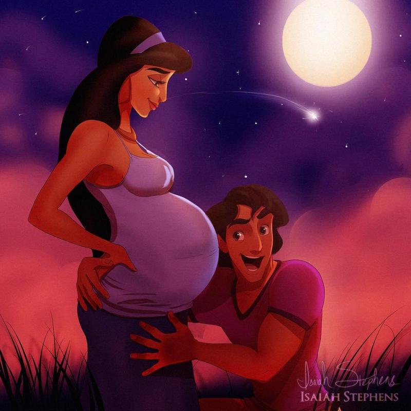 Illustration de l'article : 10 Disney princesses imagined as moms and moms-to-be! Which ones are the most adorable?