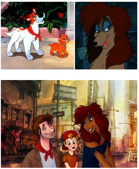 Illustration de l'article : Disney animals transformed into humans in 8 hilarious drawings!