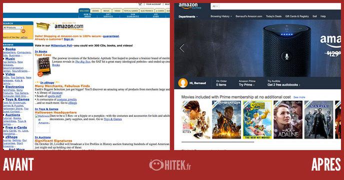 Illustration de l'article : 18 before/after shots of websites proving that they have really changed!