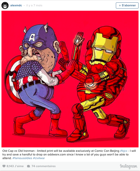 Illustration de l'article : What would our superheroes look like if they were a little older?