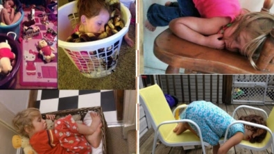 Illustration : "Children can fall asleep anywhere, and these 31 photos prove it!"