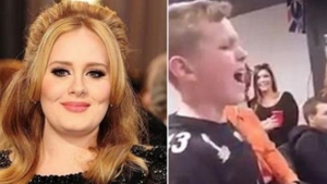 Illustration : "The internet is buzzing over a sick 11-year old who sang Adele's "Hello"... What a performance!"