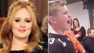 Illustration : "The internet is buzzing over a sick 11-year old who sang Adele's "Hello"... What a performance!"