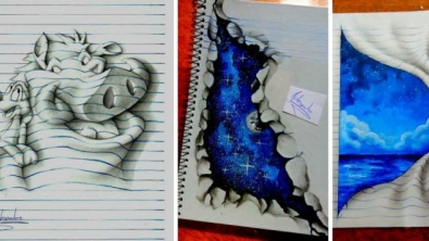 Illustration : "This artist is only 16, yet he masters 3D drawings with impressive ease..."