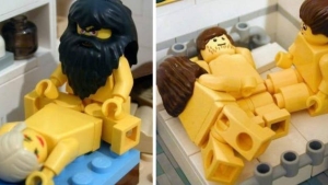 Illustration : "18 pictures that are proof we should never let adults play with Legos..."