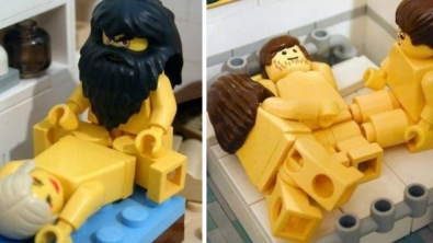 Illustration : "18 pictures that are proof we should never let adults play with Legos..."