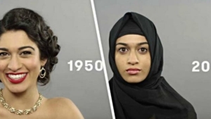 Illustration : "1 minute to summarize 100 years of changes in beauty ideals in Syria! It’s surprising..."