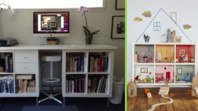 Illustration : "It's crazy, all the things you can do with a simple IKEA shelf..."