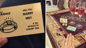 Illustration : "He created his own version of Monopoly to propose to his girlfriend... This is adorable!"