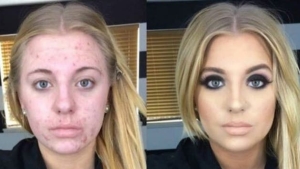 Illustration : "With and without! It's crazy what makeup can do... 18 photos that prove it again!"