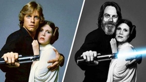 Illustration : "Which Stars Wars actors have changed the most since the saga debuted?"