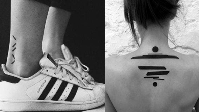 Illustration : "19 minimalist Blackwork tattoos that were made with a computer! Which ones are the craziest?"