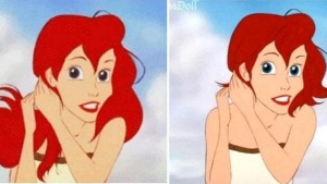 Illustration : "10 Disney princesses with short hair!"