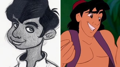 Illustration : "16 early sketches of cartoon characters from our childhood! Which ones are the most surprising?"