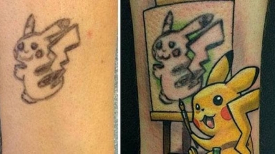 Illustration : "Of these 51 tattoo fails, which ones were covered up the best?"